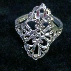 7.5 silver fashion ring